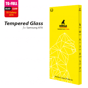 ฟิล์มกระจกกันรอยเต็มจอ (TG-Full) สำหรับ Samsung A70 (ไม่มีประกัน)