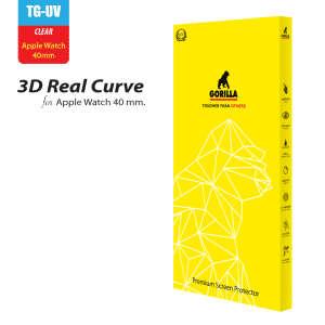 ชุดฟิล์มกระจกกาวยูวี (Gorilla UV) สำหรับ Apple Watch 40mm