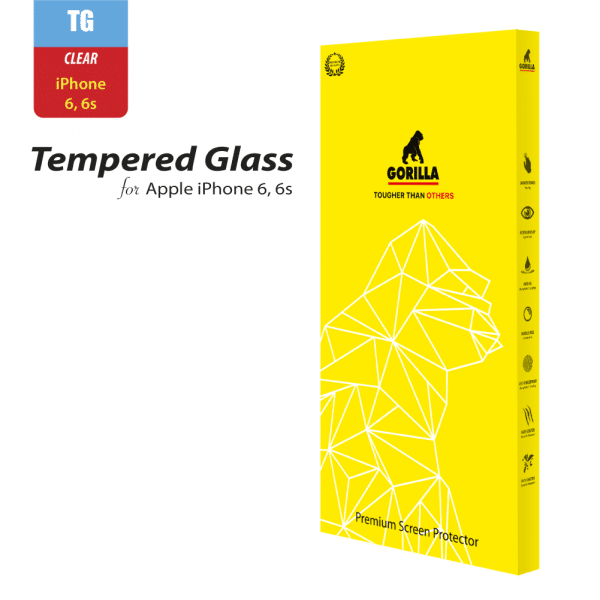 ฟิล์มกระจกไม่เต็มจอ สำหรับ iPhone 6 / 6s (ไม่มีประกัน)