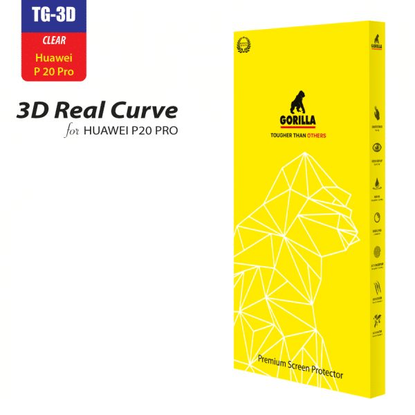 ฟิล์มกระจกกันรอย 3D Real Curved สำหรับ Huawei P20 Pro (ไม่มีประกัน)